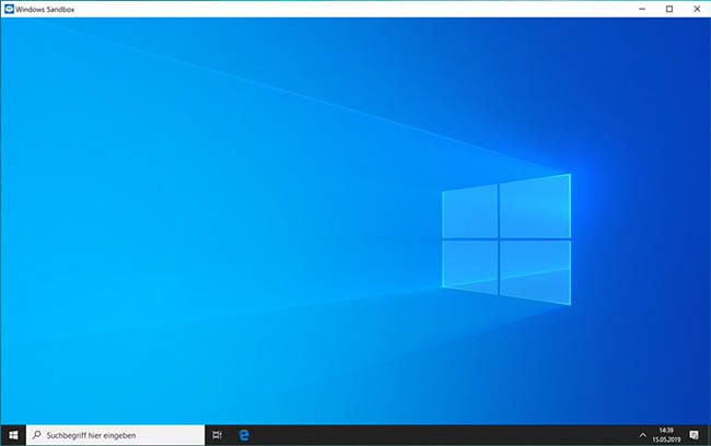 Screenshot: Windows-Sandbox